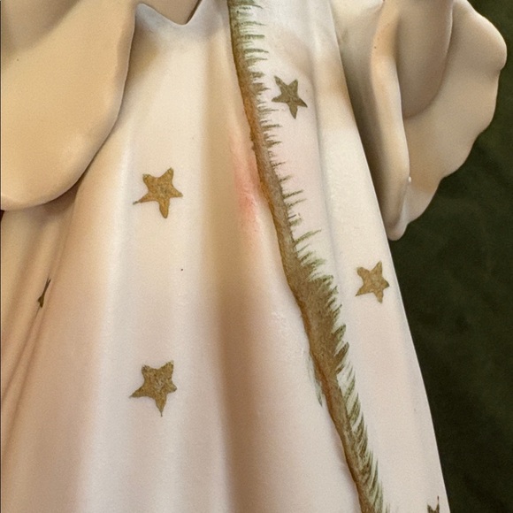 Vintage 70s Schmid Bros Ceramic Rotating Musical Angel plays Brahms Lullaby - Picture 11 of 11